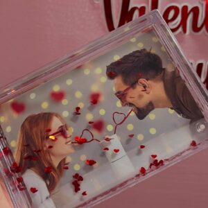 Porta retratos y bolas de nieve